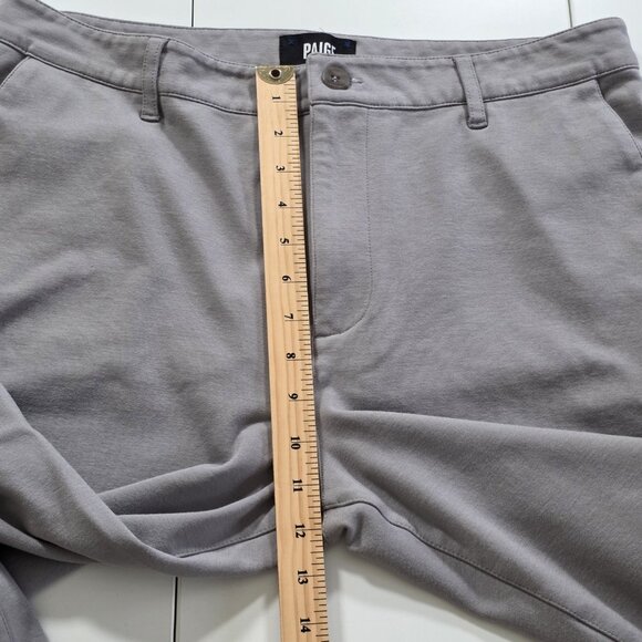 PAIGE Elmwood Jogger Pants Mens 34 Shark Fin Grey Pockets Stretch Transcend Knit - Picture 6 of 16